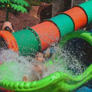 Water attractions at Quiete Aquapark near Lake Garda