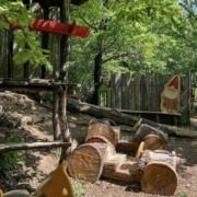 Giocabosco Educational Park near Lake Garda offers interactive learning experiences for children, featuring themed trails, activities, and nature exploration.