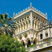 View of Villa Borghese Cavazza, located on Isola del Garda.