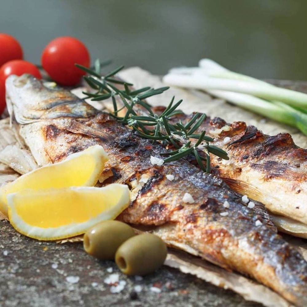 Sardine alla griglia – a typical dish from the Veneto shores of Lake Garda.