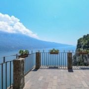 The Pieve di Tremosine terrace, located in the picturesque village of Tremosine on the western shore of Lake Garda.