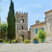 Inside the medieval village of Castellaro Lagusello near Lake Garda.