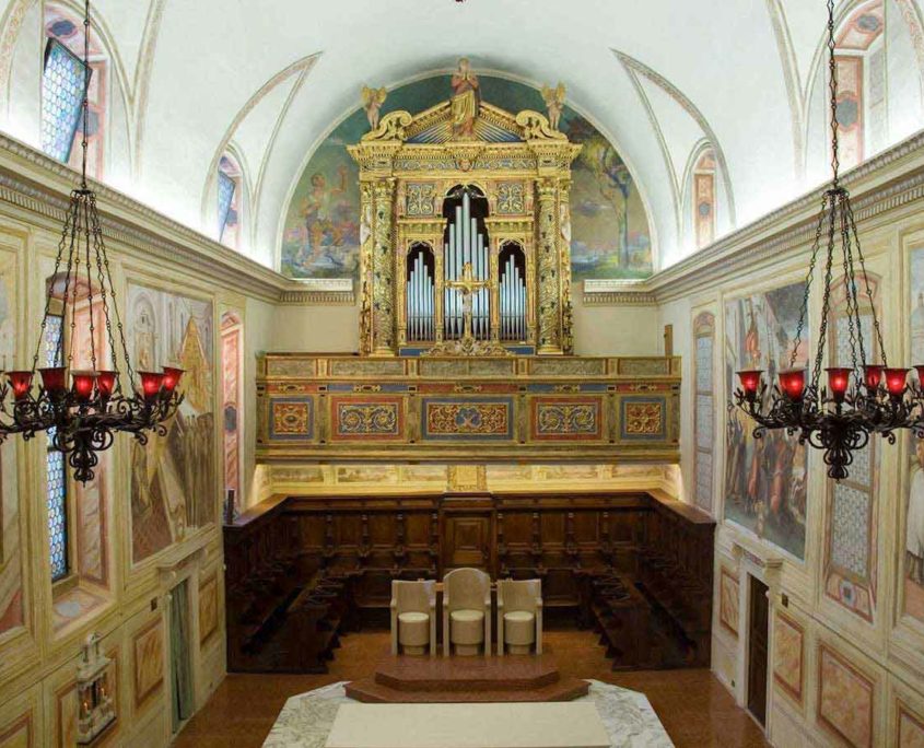 Inside the church of the Madonna del Frassino Sanctuary in Peschiera del Garda.