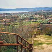 Path to Rocca di Manerba with a beautiful view to Lake Garda